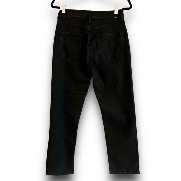 MOTHER High Waist Rider Ankle Cropped Jeans in Black Denim Not Guilty Women's 28 - Picture 3 of 9